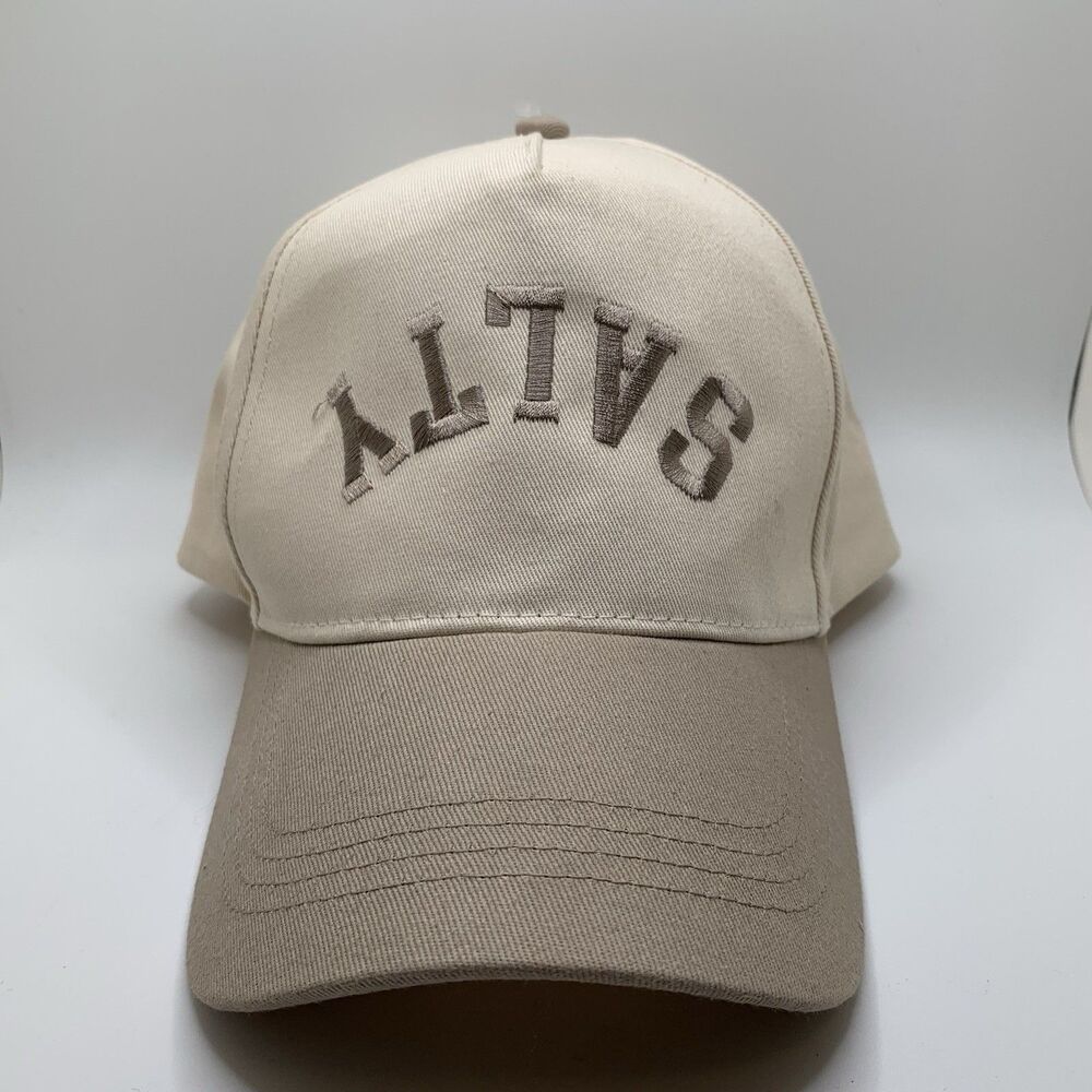 David & Young Upside Down Salty Hat Two Tone Embroidered Adjustable Baseball Cap